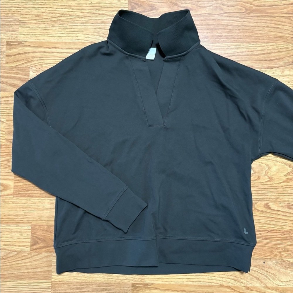 Lole Charcoal High-Collar Sweatshirt